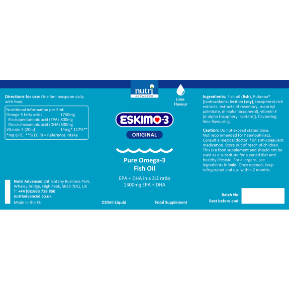 Eskimo®3 Liquid Fish Oil Liquid Nutri Advanced