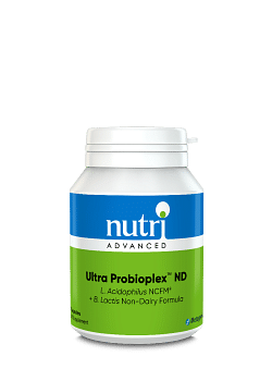Ultra Probioplex ND Dairy Free Probiotic - 60 Capsules Label