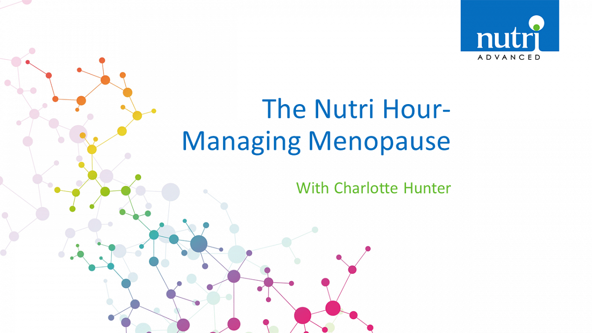 The Nutri Hour - Managing Menopause with Charlotte Hunter